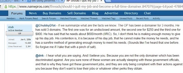 SEX RACKET, fraud on domain investor